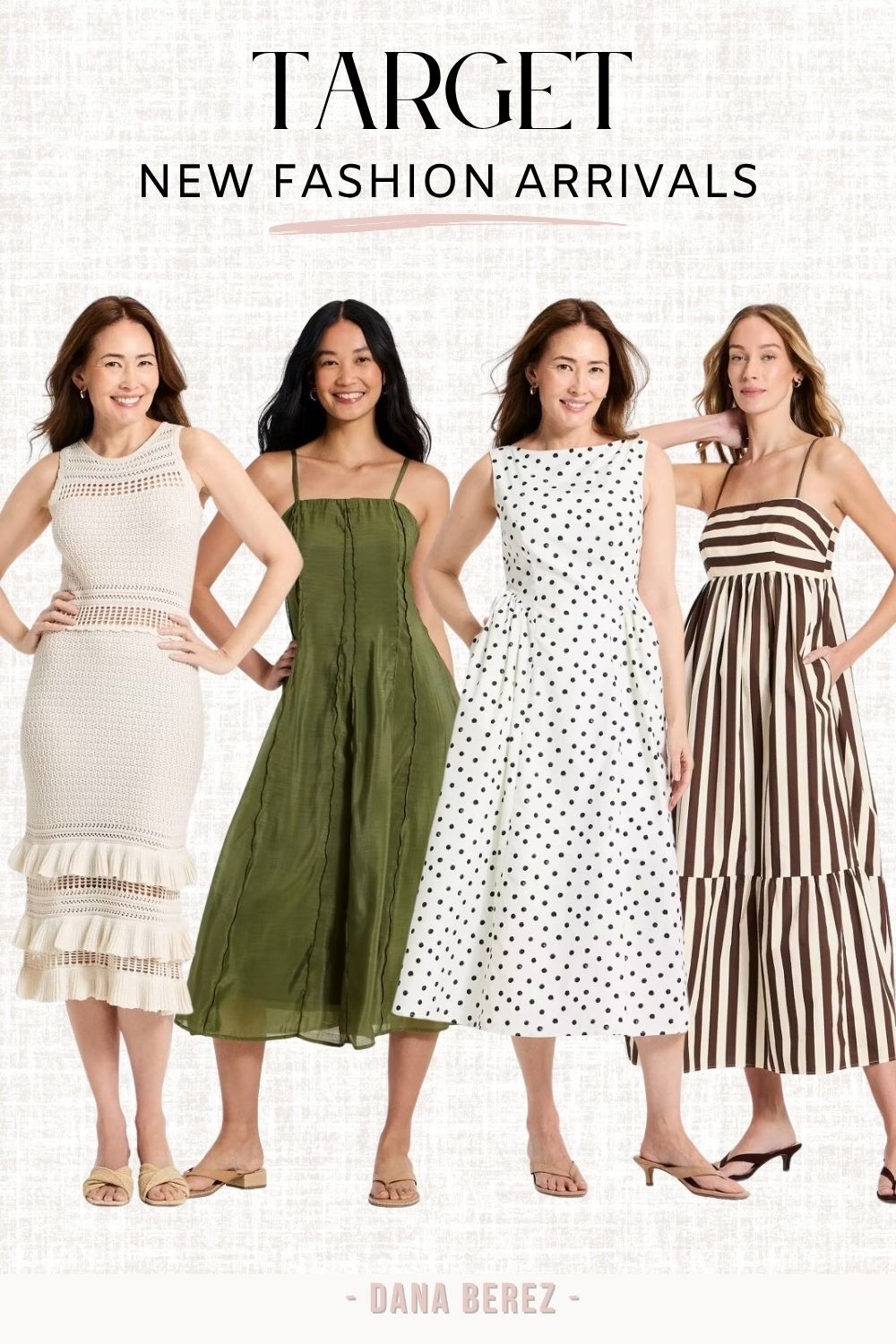 Target new fashion arrivals 🤎 So many pretty dresses that work now and transition perfectly into early fall. Loving the mix of crochet texture, olive green, polka dots and classic stripes!

Target fashion, Target dresses, new Target arrivals, fall dresses, affordable fashion, transitional style

#LTKWedding #LTKMidsize #LTKSeasonal