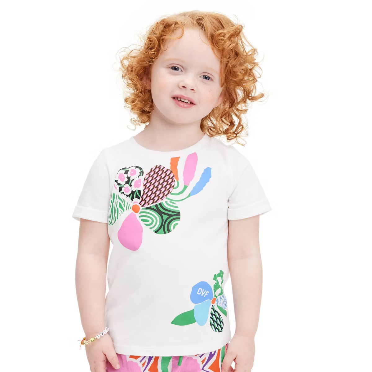 Toddler Short Sleeve Mixed Flower T-Shirt - DVF for Target | Target