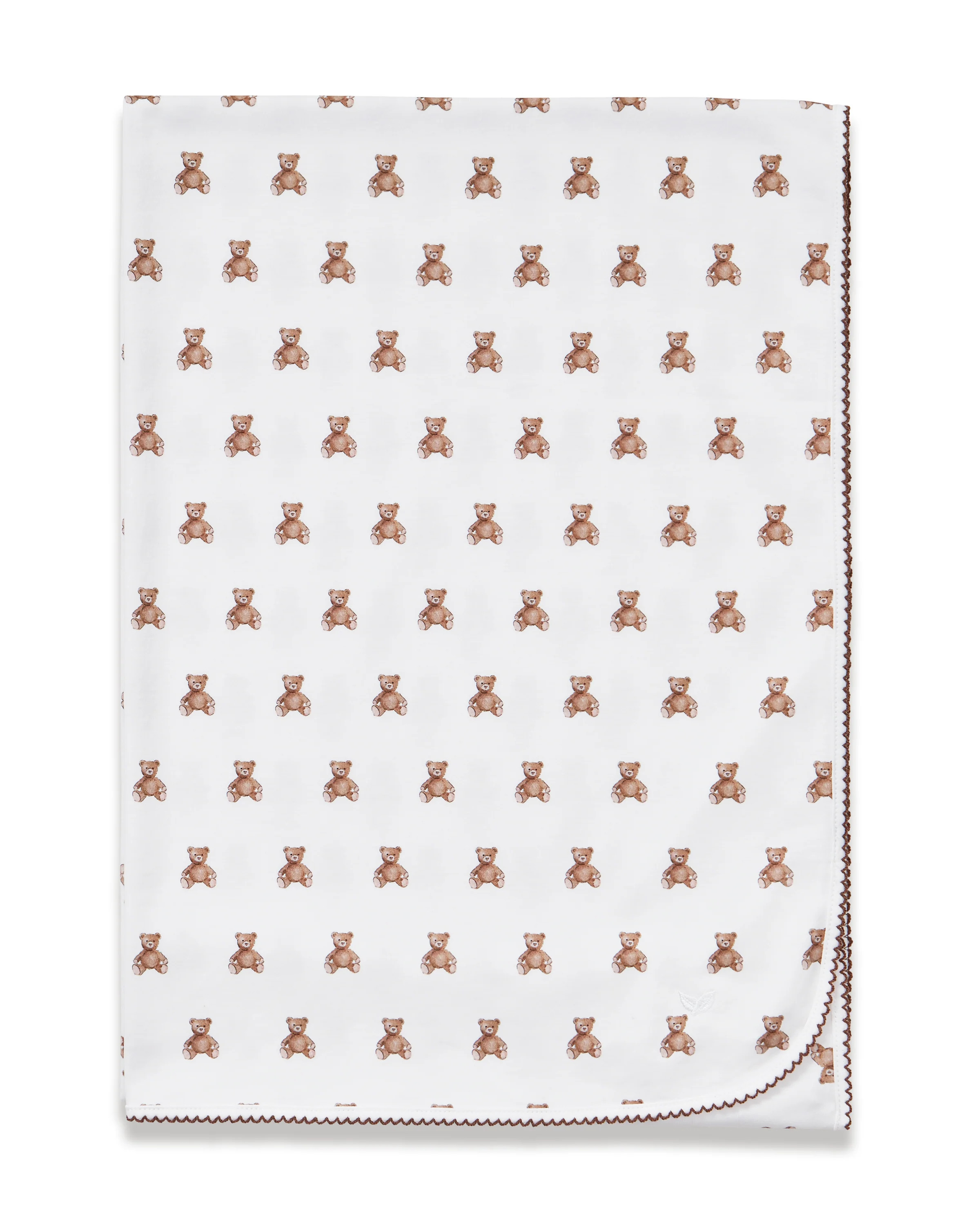 Pima Baby Blanket in Teddy Tales | Petite Plume