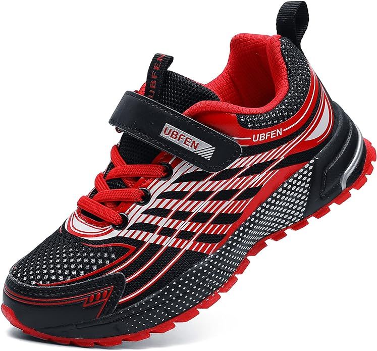 UBFEN Kids Sneakers Boys Girls Tennis Shoes for Running Athletic Walking Gym Sports Lightweight B... | Amazon (US)