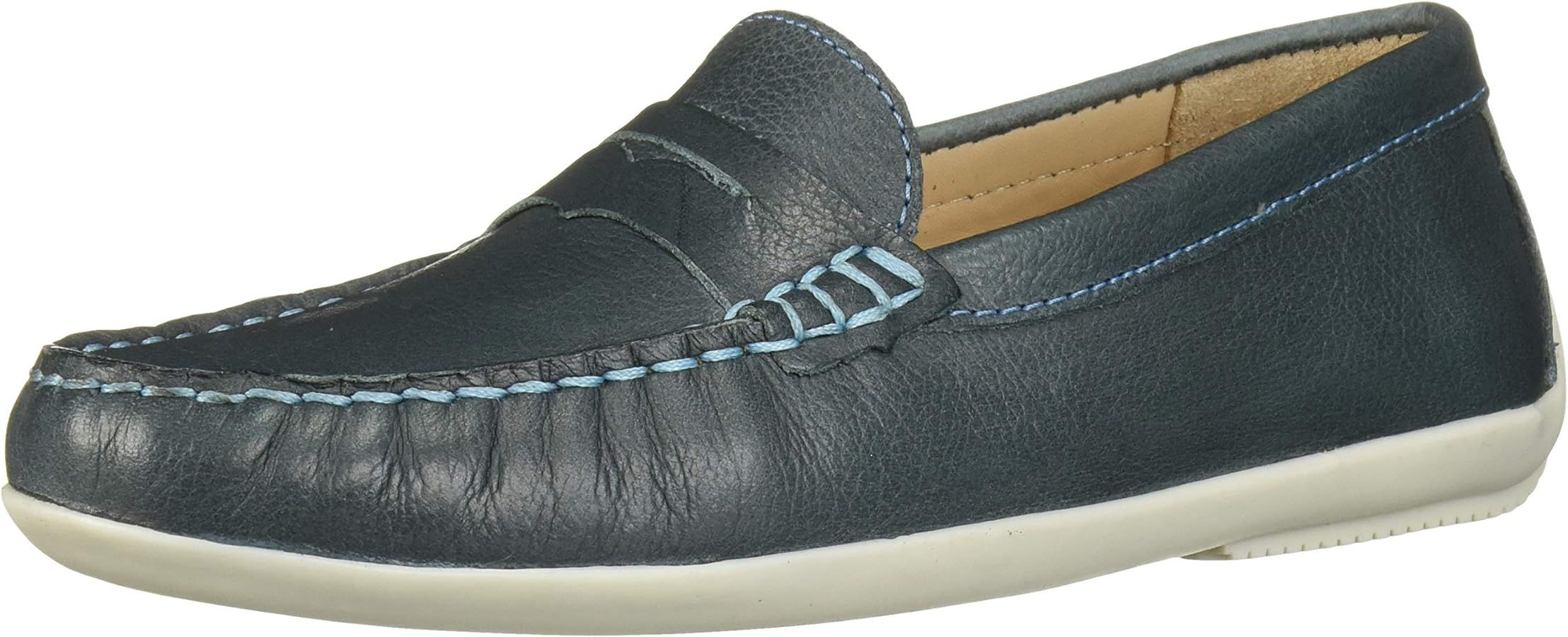 Amazon.com | Driver Club USA Unisex Leather Made in Brazil Naples 2.0 Penny Driver Loafer, Jeans ... | Amazon (US)