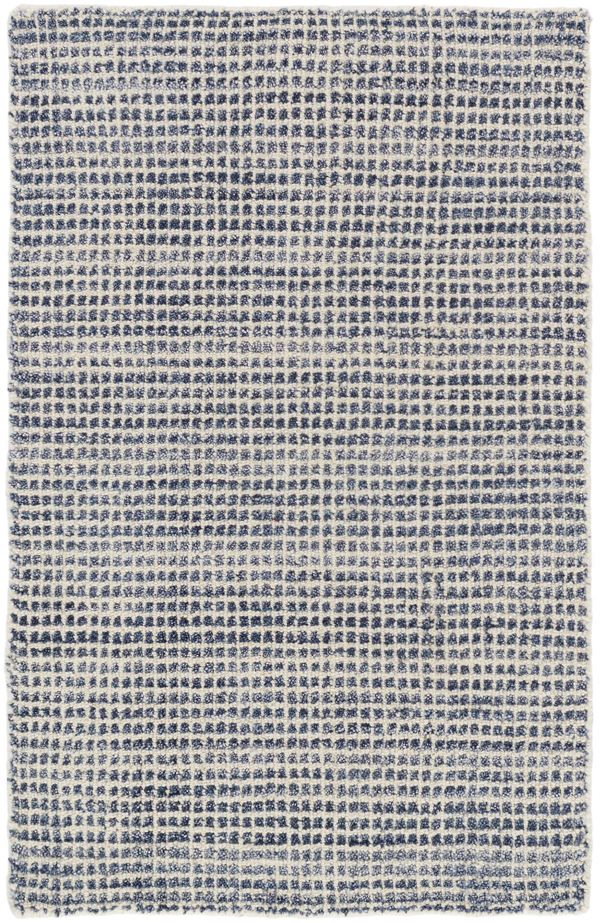 Homer Blue Loom Knotted Wool/Viscose Rug | Annie Selke