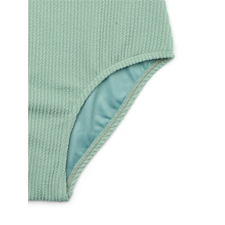 Wonder Nation Girls One-Piece Popcorn Swimsuit with Keyhole, Sizes 4-16 | Walmart (US)