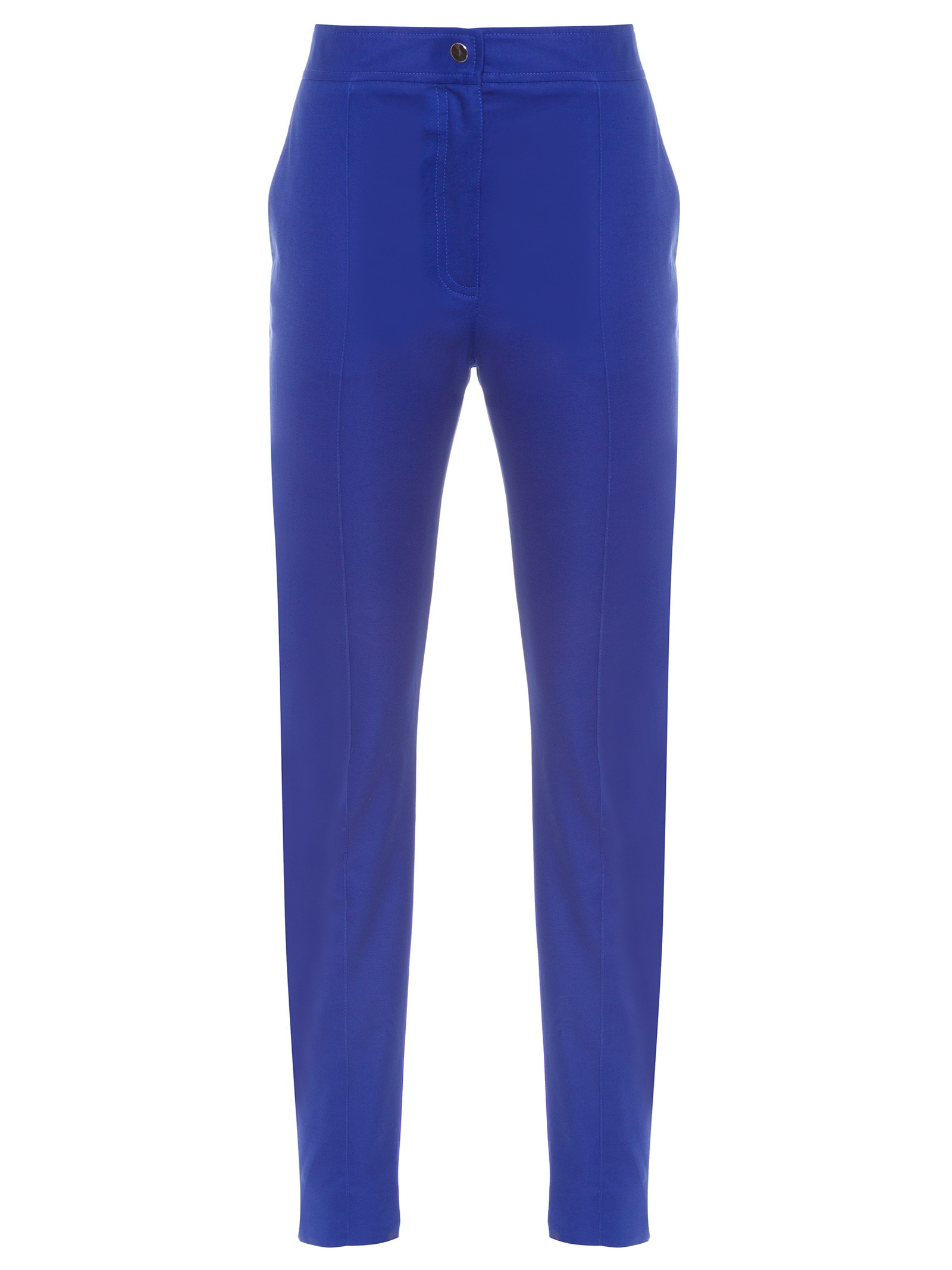 CALÇA FEMININA RETA ELÁSTICO BARRA LIV - AZUL | Shop2gether BR