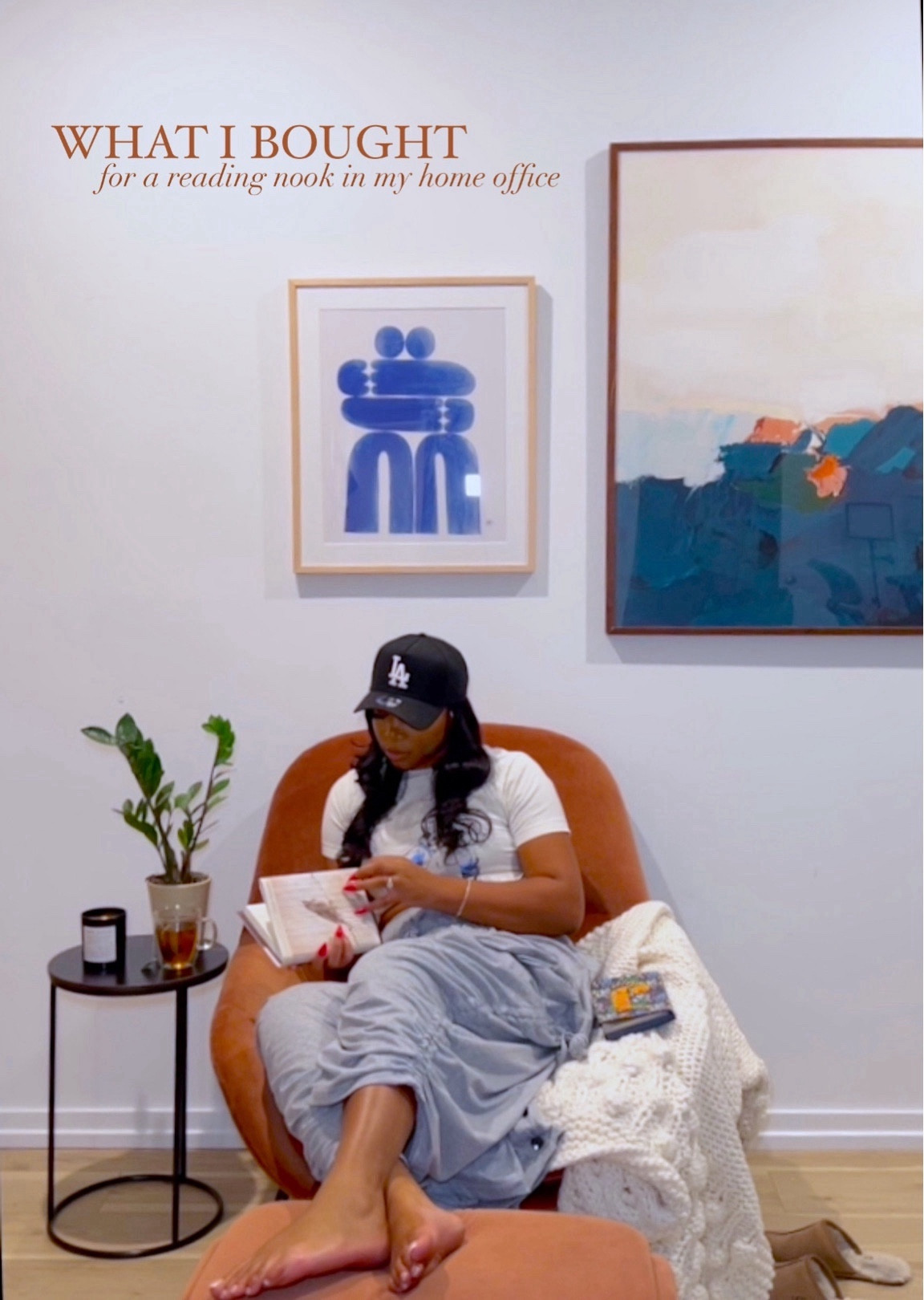 finally found the perfect pieces for a cozy reading nook in our home office. still a WIP but very happy with the start!! 

#LTKhome #LTKstyletip