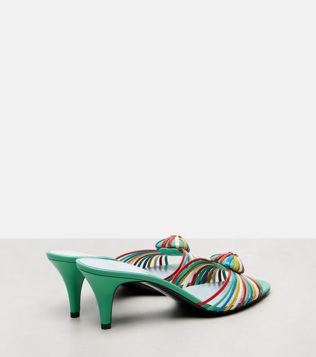 Sandal Royal VLogo 65 leather mules | Mytheresa (US/CA)