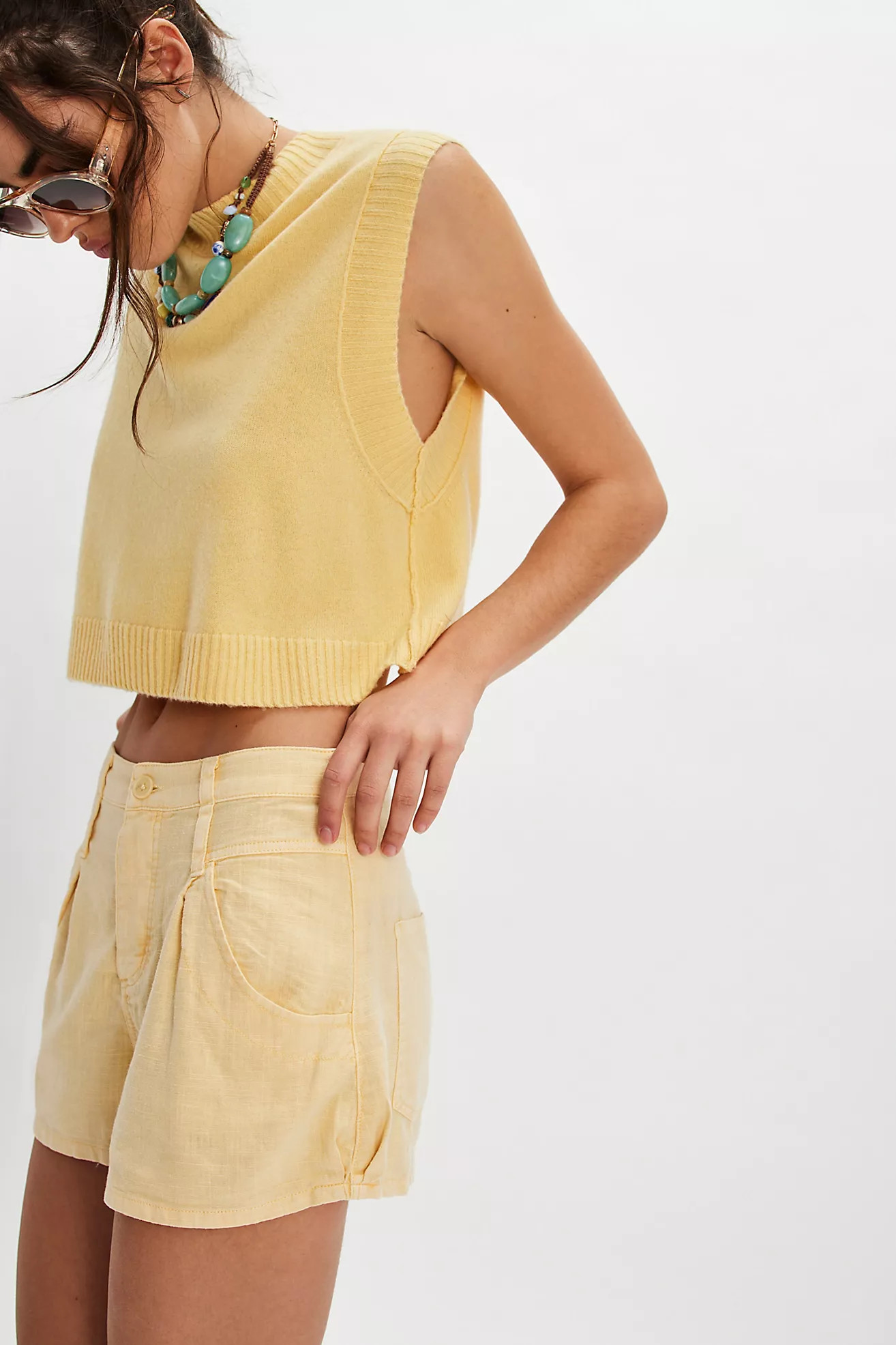 Audra Linen Shorts | Free People (Global - UK&FR Excluded)