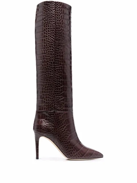 croco-embossed boots | Farfetch (US)
