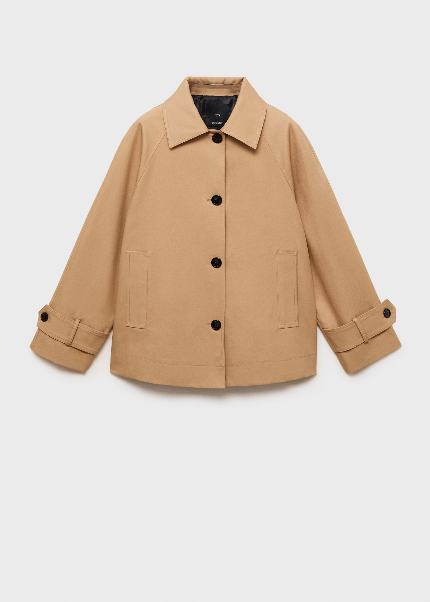 Oversized parka with tabs - Women | MANGO United Kingdom | MANGO (UK)