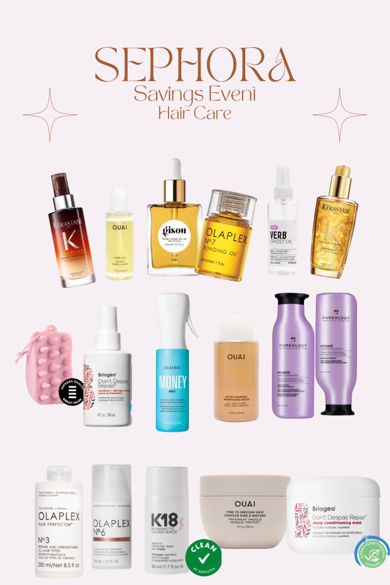 Sephora sale hair care edition. I’ve tried all these products and love them all honestly, can’t go wrong. #sephora 

#LTKxSephora #LTKbeauty #LTKsalealert