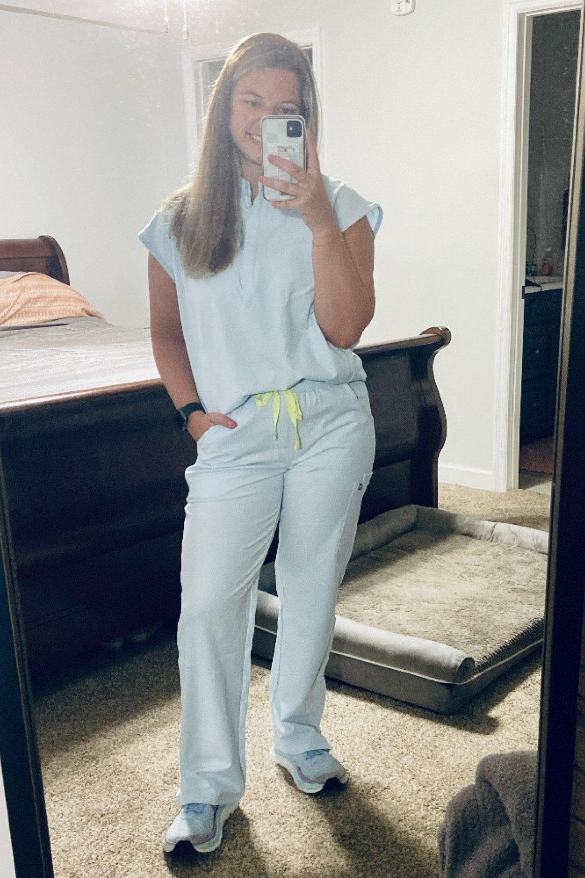 LOVING this new scrub color from FIGS! 🩵 the perfect summer color! 

Scrubs / Figs / Open Skies / New / Hospital / Nurse 

#LTKWorkwear #LTKFindsUnder50 #LTKStyleTip