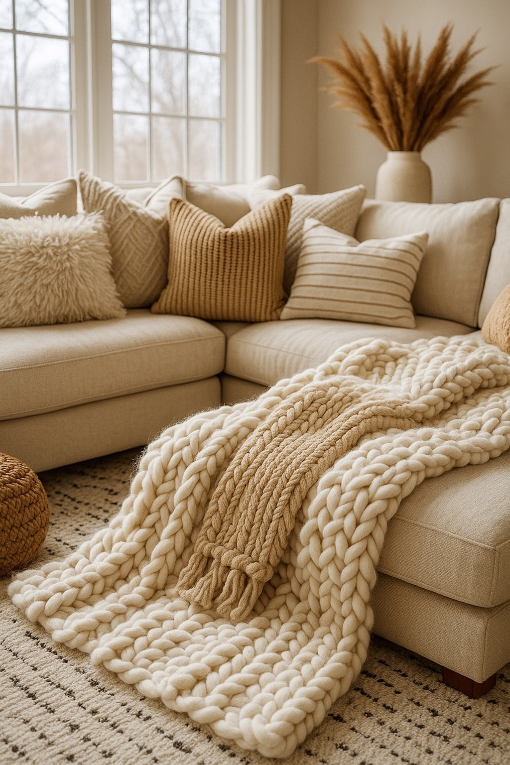 A warm, cozy neutral living room with chunky knit textures, soft beige tones, boucle pillows and a calm minimal aesthetic. Perfect for creating a relaxing, inviting home vibe. I linked everything in this look — sofa, pillows, throw blanket, rug and decor. Tap to shop your cozy corner. ✨
#LTKHome
#LTKFinds
#LTKSeasonal
#LTKHolidayHome
#LTKlivingroom
#LTKcozyhome
#LTKneutralhome
#LTKhomedecor
#LTKsalealert
#LTKrefresh
#LTKunder100
#LTKunder50
#LTKnew
#LTKtrending
#LTKdecor
#LTKsmallspaces
#LTKinteriors
#LTKfavorite
#LTKstyleinspo
