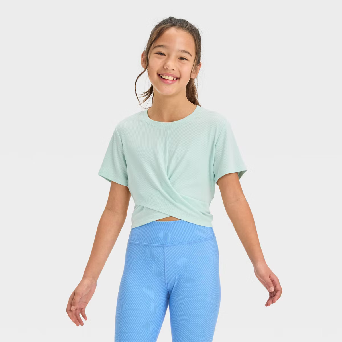Girls' Soft Ribbed T-Shirt - All In Motion™ | Target