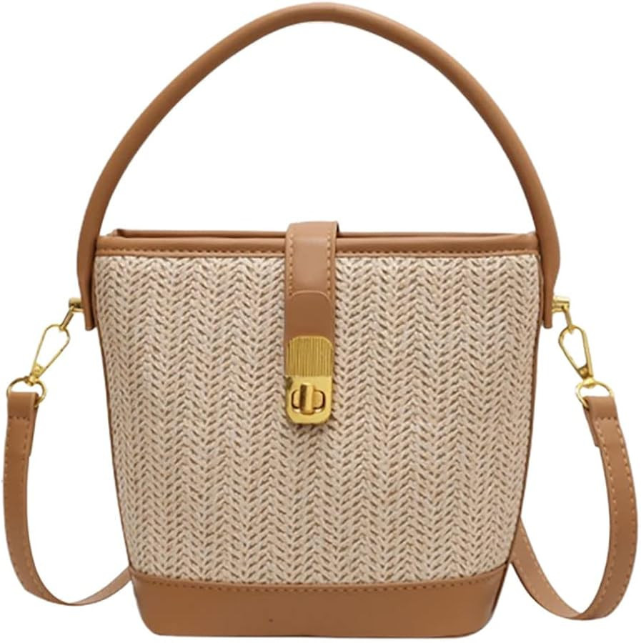 Crossbody Bags Summer Handbags for Women Basic Straw Bag Beach Bag Tote Bag for Women Satchels Ho... | Amazon (US)