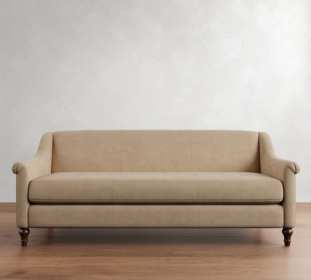 Josie Leather Sofa (58"-82") | Pottery Barn (US)