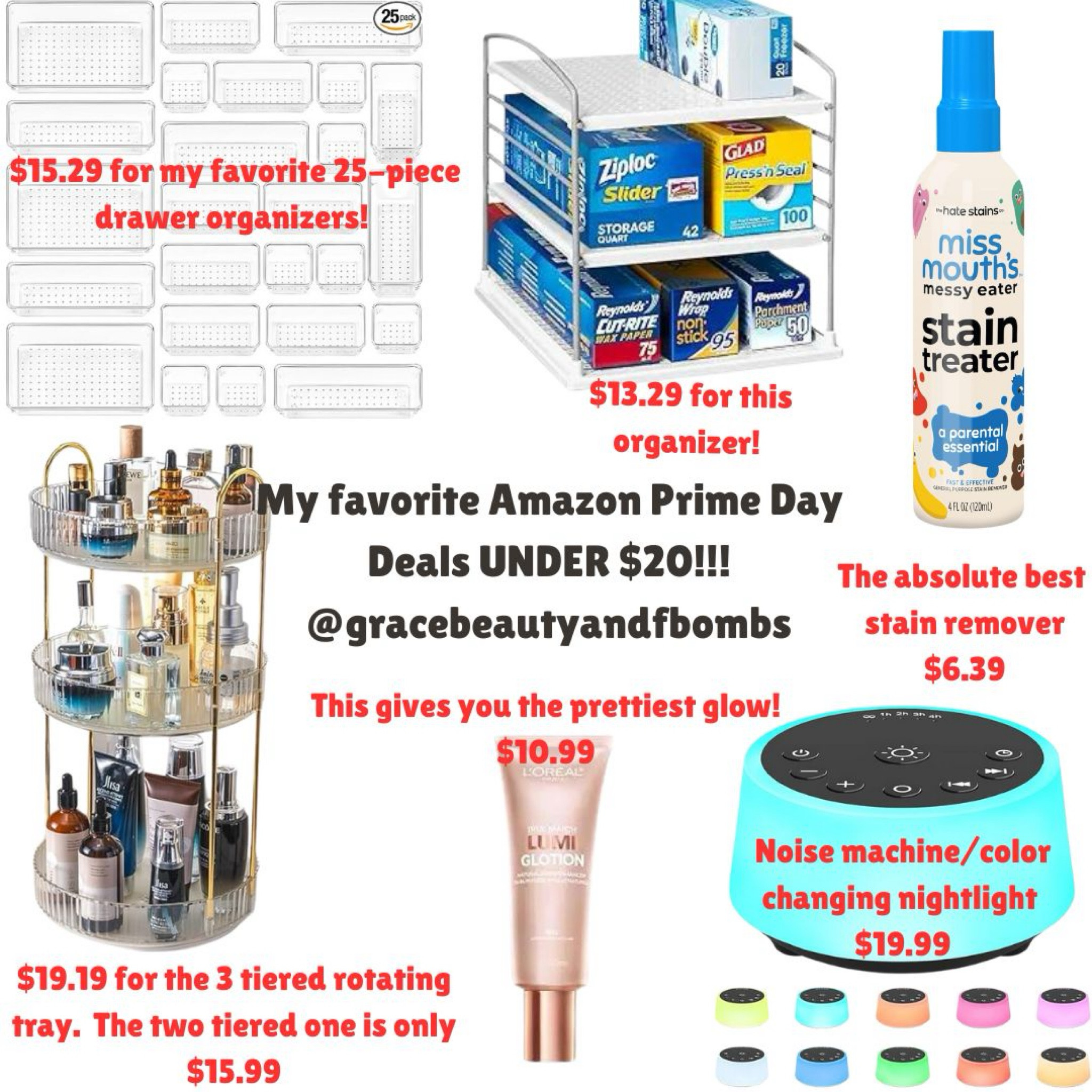 Amazon Prime Day Deals End Today! Here are my favorite items I use allll the time and they are all under $20 today!!! Runnnnnnn 

#primedaydeals #amazonprimeday #amazondeals #primeday #ltksummersales 

#LTKSaleAlert #LTKBeauty #LTKHome