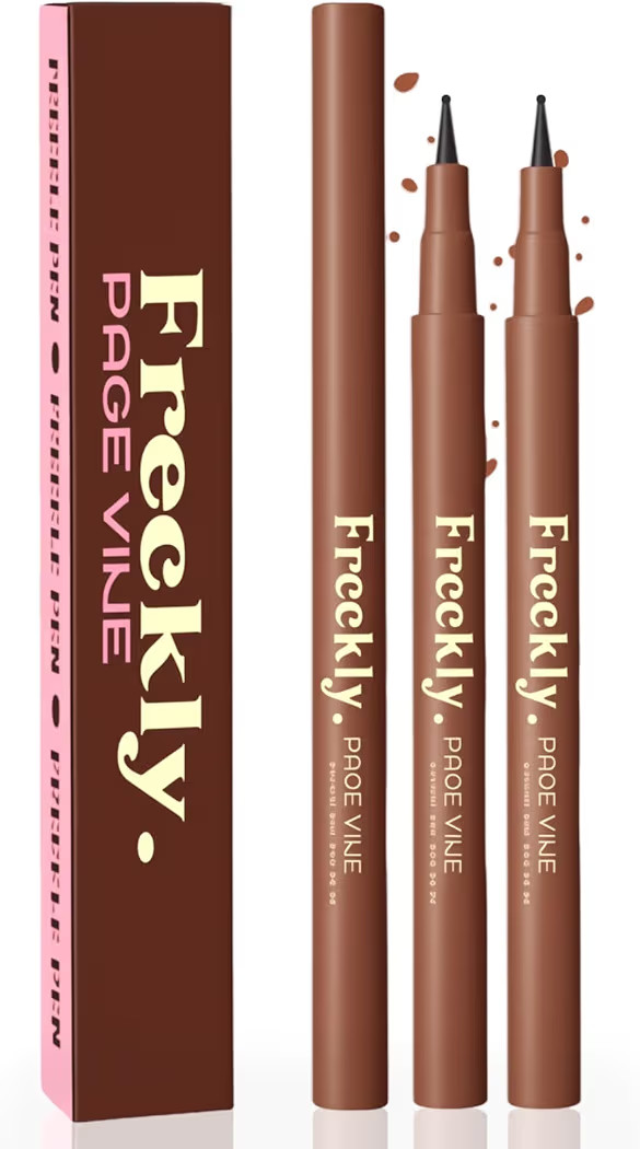 Freckle Pen, Natural Lifelike Fake Freckles Makeup Pen Stamp for Sunkissed Makeup,Magic Faux Frec... | Amazon (US)