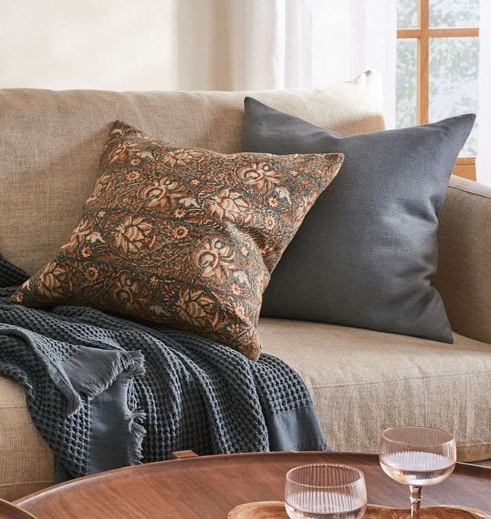 Lotus Botanical Print Pillow Cover | Rejuvenation