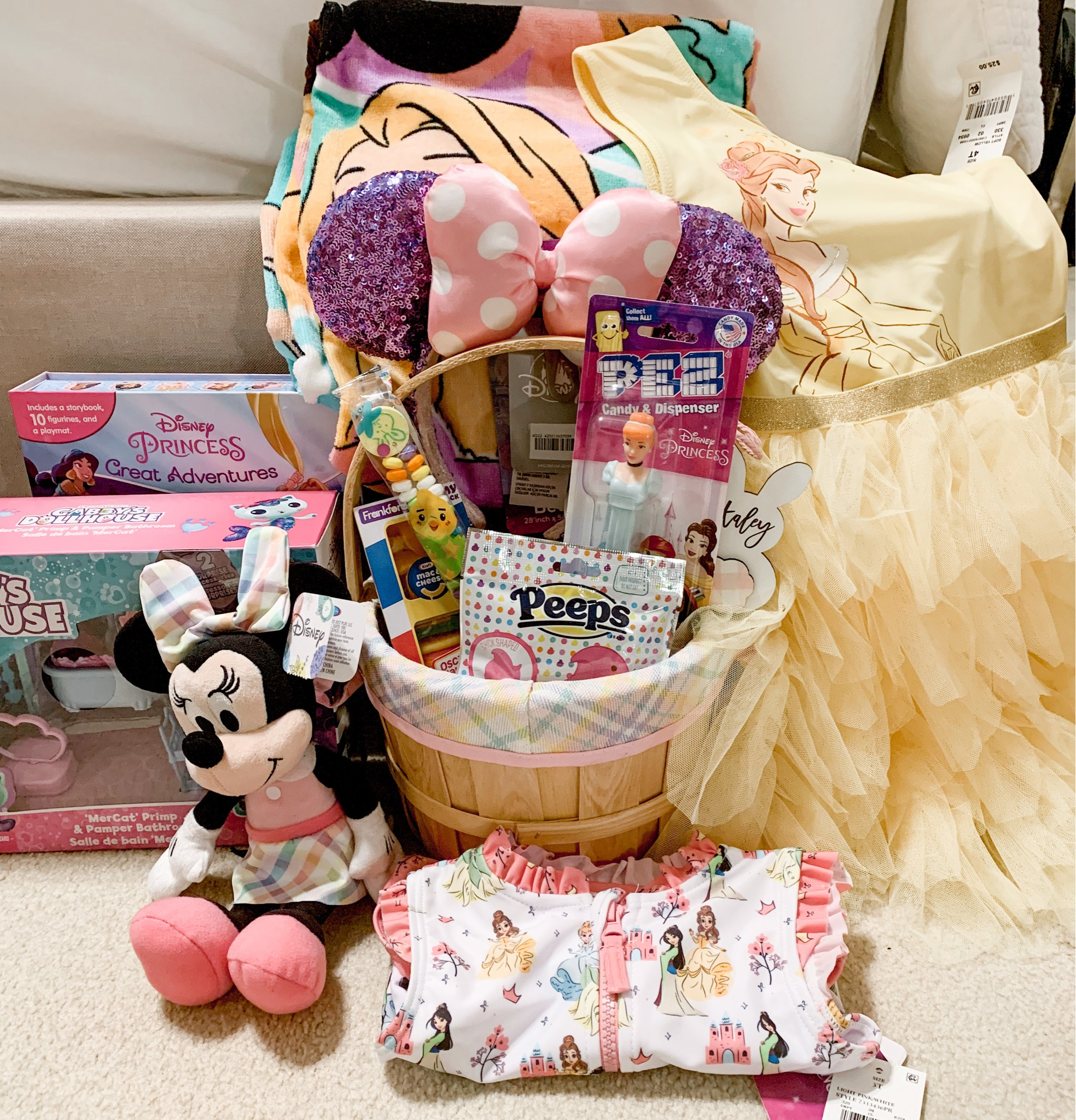 My daughter’s Easter basket! She’s 3 years old and loves all things Disney Princess and Minnie Mouse related! I always add in a swimsuit and new dress for her too  

#LTKkids #LTKGiftGuide #LTKSeasonal