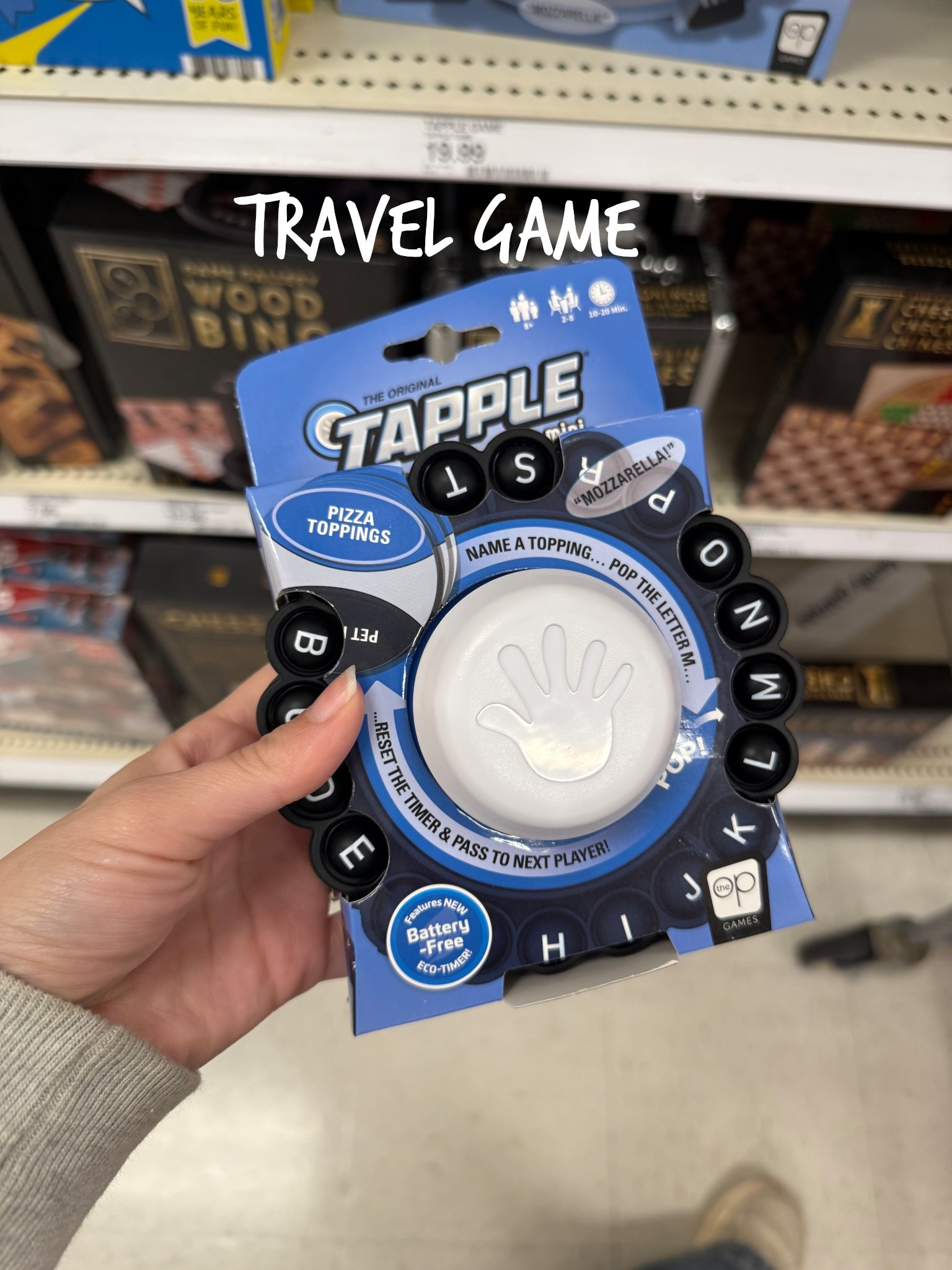 Mini Tapple Game! Great to throw in your purse to bring to a restaurant, airport, beach day, ect! 