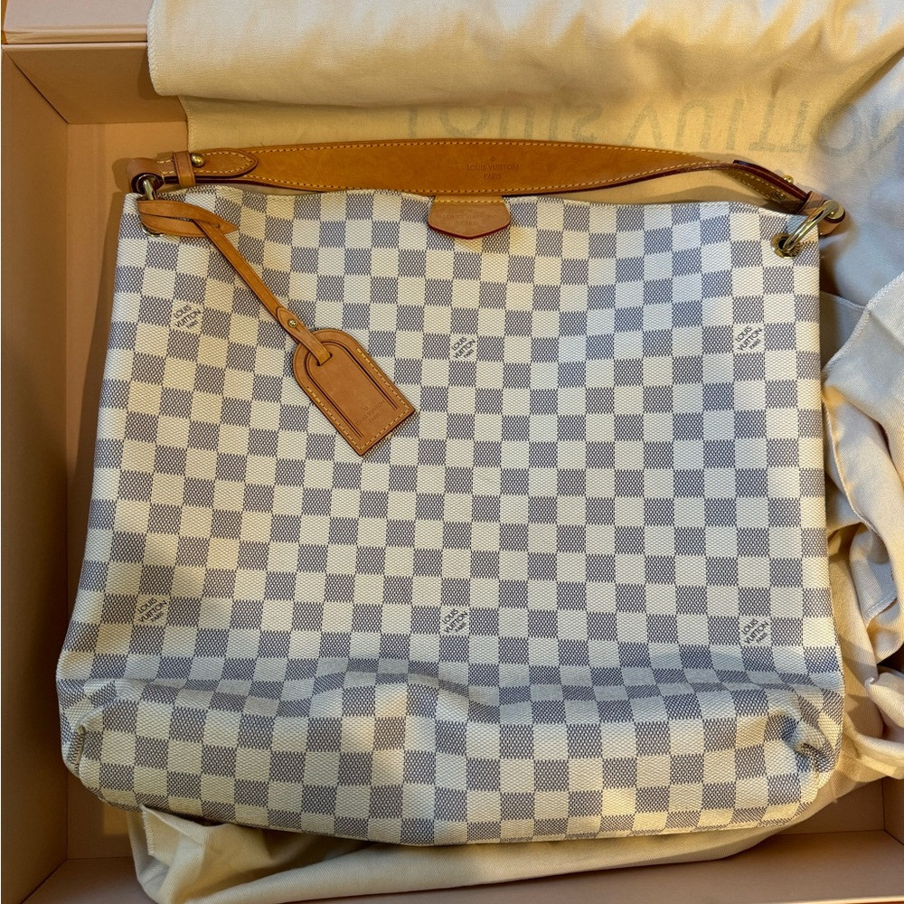 LOUIS VUITTON Graceful MM Damier Azur | Poshmark