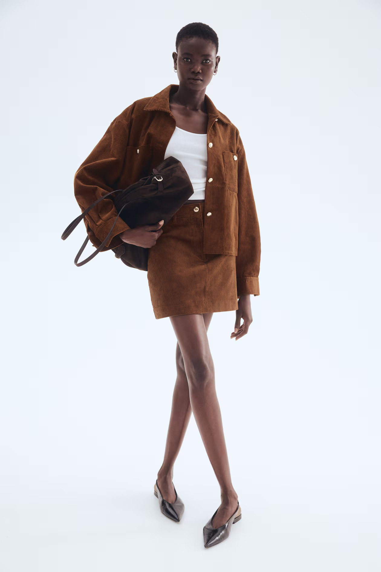 Mini Skirt - Brown - Ladies | H&M US | H&M (US + CA)