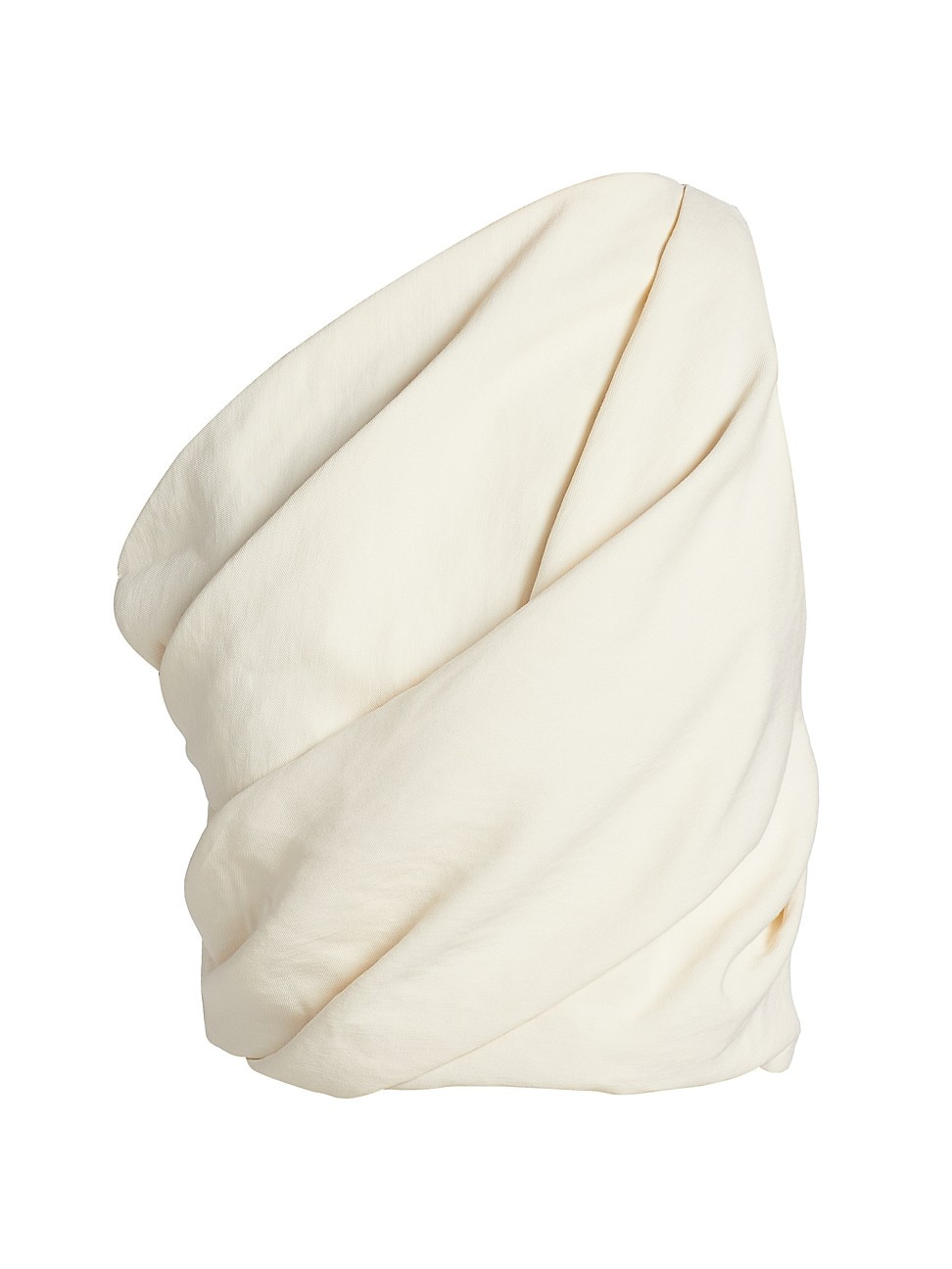 Women's Asymmetric Pleated Top - Cream - Size 8 | Saks Fifth Avenue