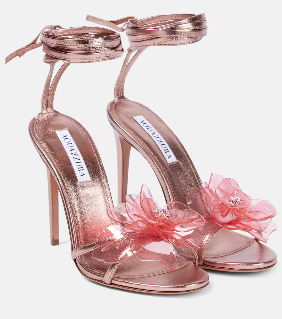 Zsa Zsa 105 metallic leather sandals | Mytheresa (US/CA)