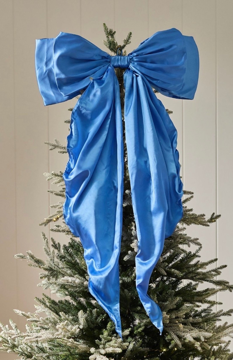 Satin bow tree topper 💙✨

Anthro finds, Anthropologie Christmas, Christmas decor, Christmas 2026

#LTKSeasonal #LTKHome