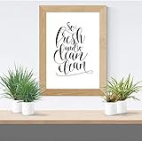 So Fresh And So Clean Clean Poster, UNFRAMED, Funny Bathroom Print, Bathroom Sign, Bathroom Decor, B | Amazon (US)