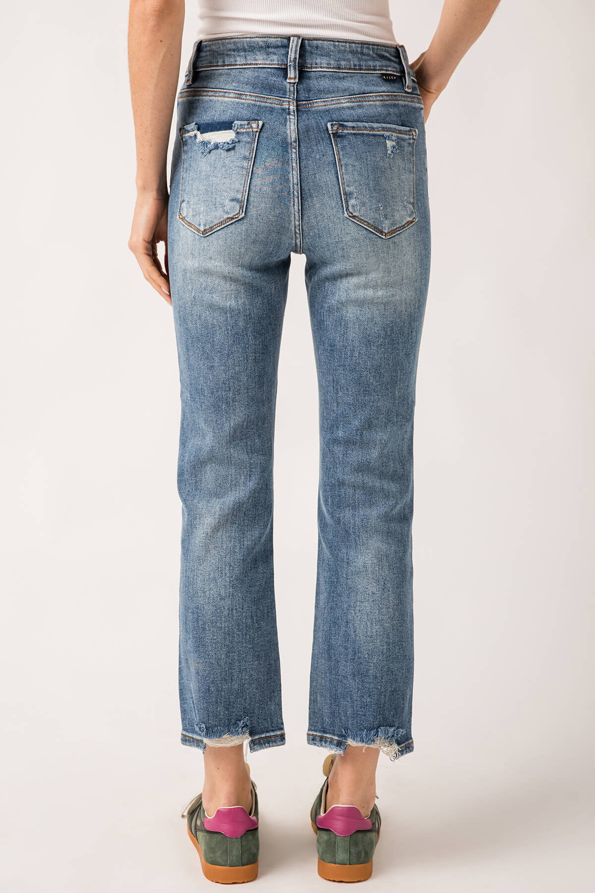 Risen OG Straight Leg Jeans (no front distressing) | Social Threads