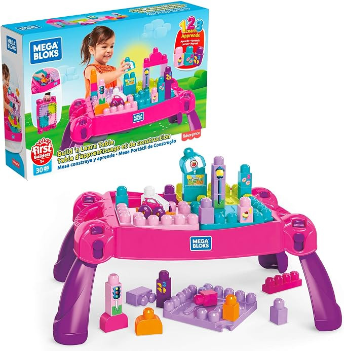 Mega Bloks Build 'n Learn Table [Amazon Exclusive] | Amazon (US)