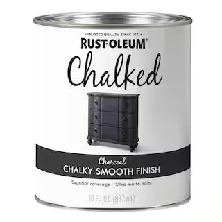 Rust-Oleum 30 oz. Charcoal Ultra Matte Interior Chalked Paint 301813 - The Home Depot | The Home Depot