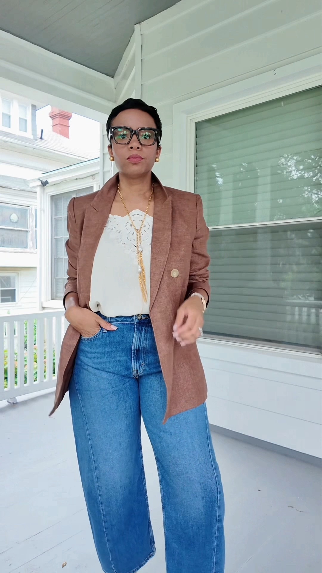 How to style denim for a day in the office

#LTKootd #LTKWorkwear #LTKdayinmylife