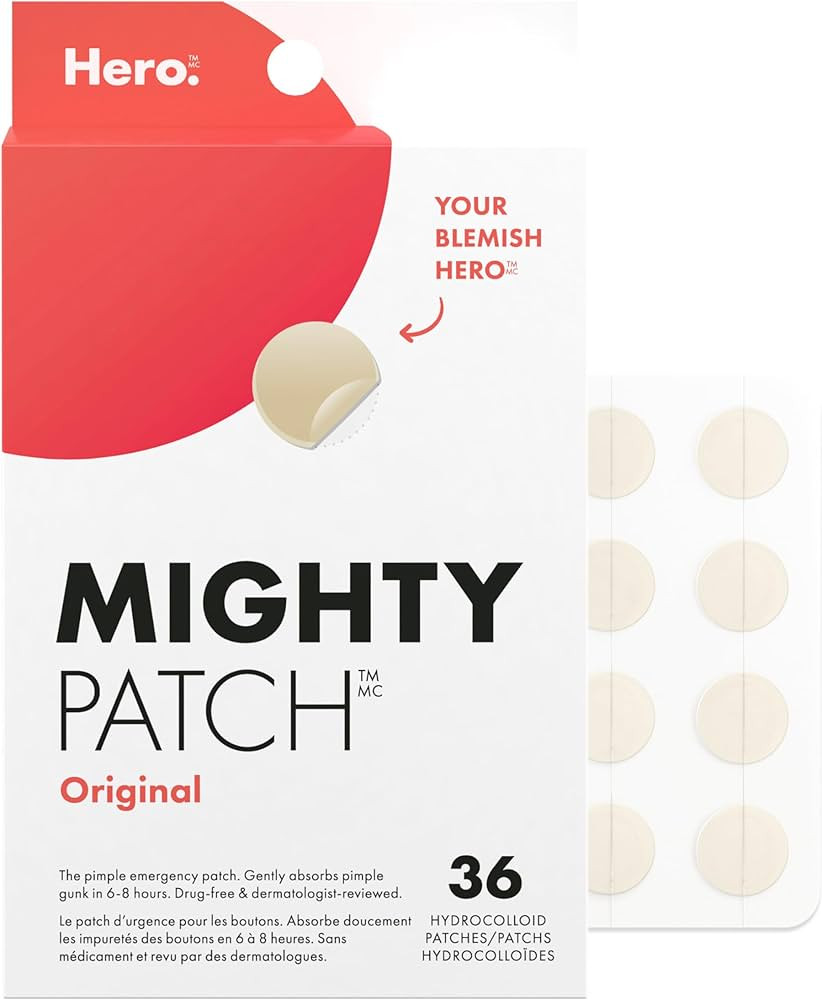 Hero Cosmetics Mighty Patch Original – Hydrocolloid Patch for Pimples, Overnight Acne Blemish &... | Amazon (CA)
