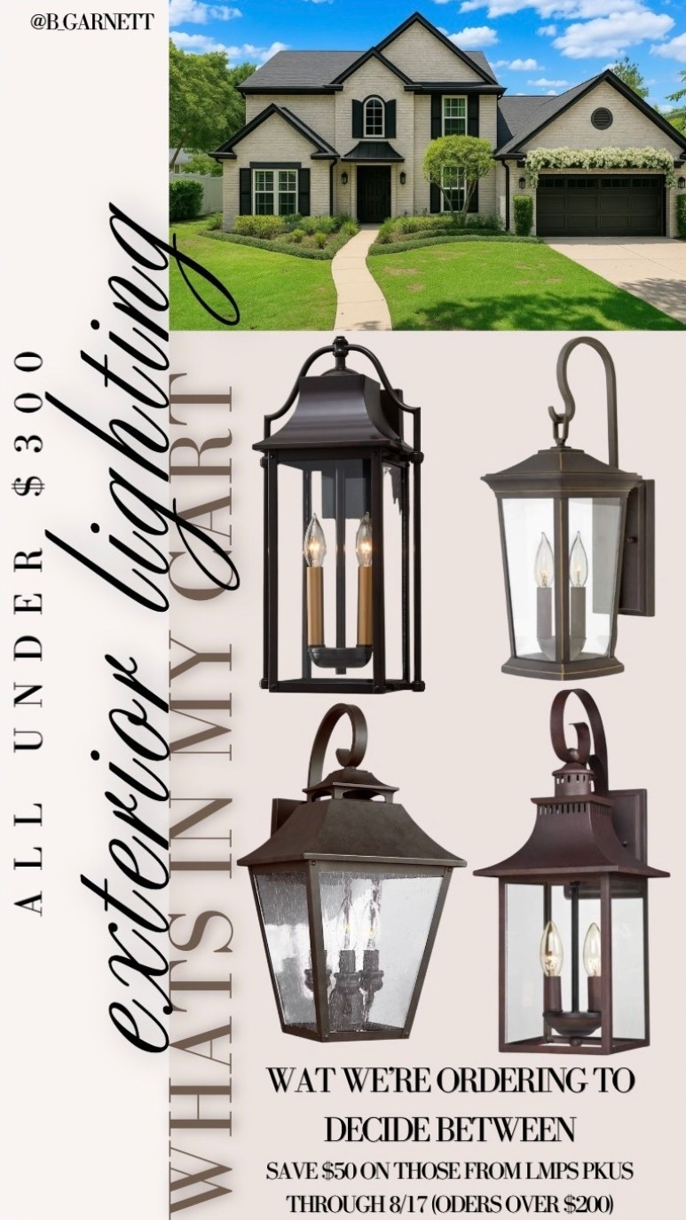 Starting to think through & plan our exterior entry way upgrade ahead of the seasonal porch decor & these are the lamps I’m ordering to test 

Exterior lamps | exterior lighting | exterior lights | exterior lanterns

#LTKdayinmylife #LTKHome #LTKSeasonal
