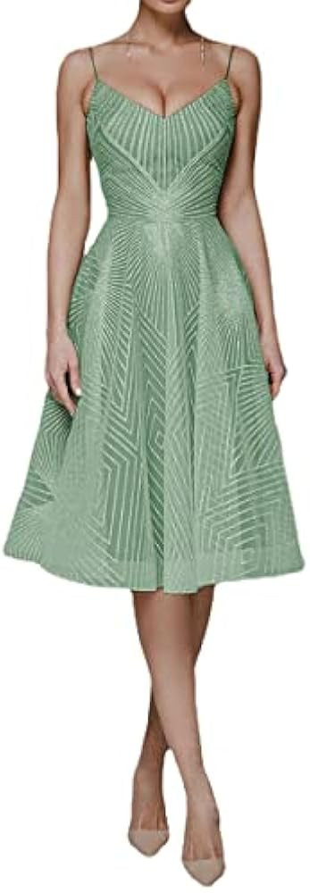 Women V-Neck Suspender Embroidered Sleeveless Dress,Summer Party Sexy Slim Backless Dress,A-line ... | Amazon (US)