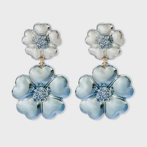 SUGARFIX by BaubleBar Stacked Flower Drop Earrings | Target
