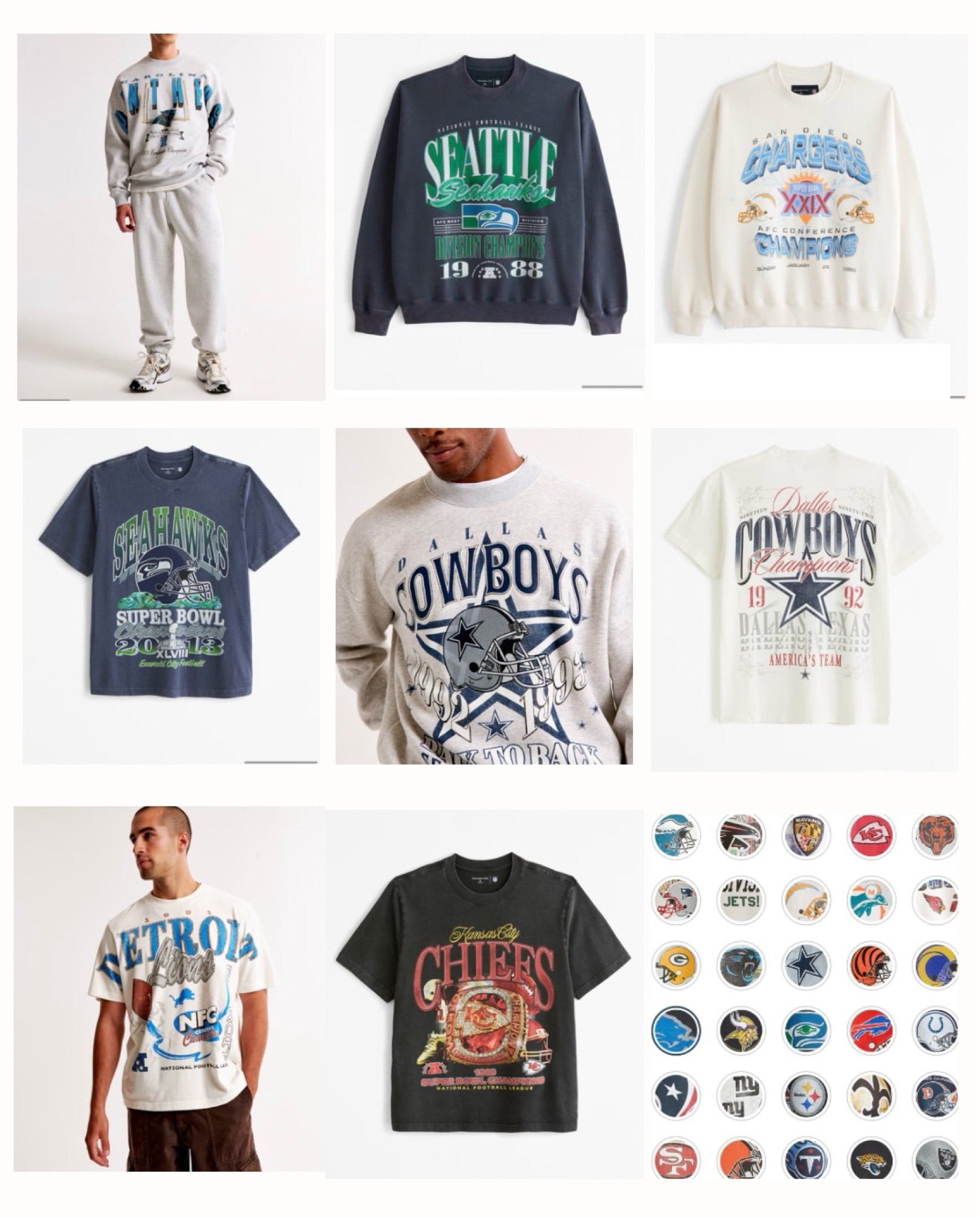 Vintage inspired Abercrombie NFL 

#LTKMens