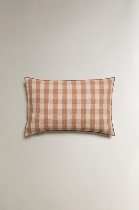 GINGHAM THROW PILLOW COVER | Zara US