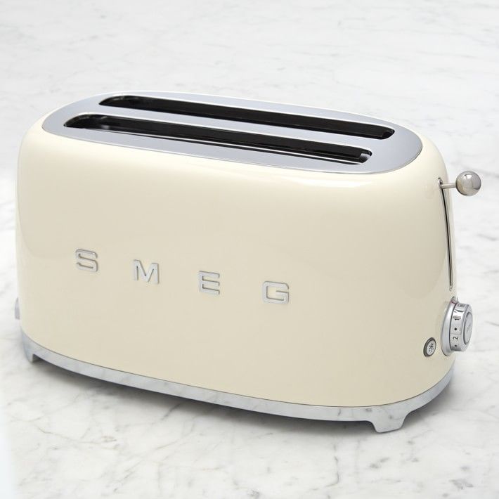Smeg 4-Slice Toaster, Cream | Williams-Sonoma