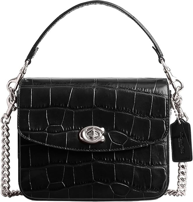 Coach Women's Embossed Croc Cassie Crossbody 19 Bag | Amazon (US)