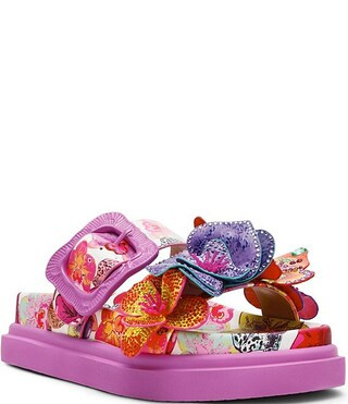 Lorayne Butterfly & Flower Embellished Footbed Sandals | Dillard's