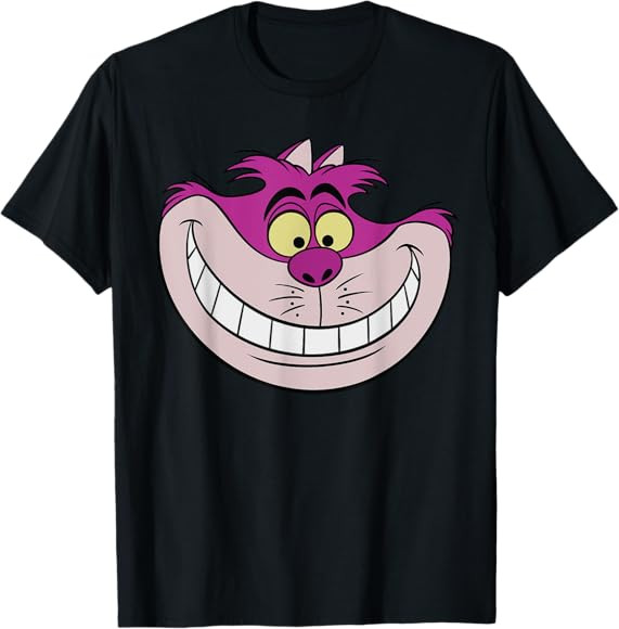 Disney Alice in Wonderland Cheshire Cat Grin T-Shirt | Amazon (US)