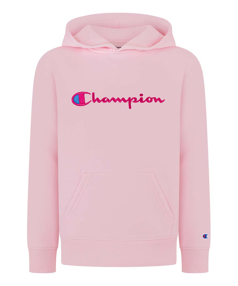 Champion Girls' Sweatshirts and Hoodies LT. - Light Pink 'Champion' Script Fleece Hoodie - Girls | Zulily