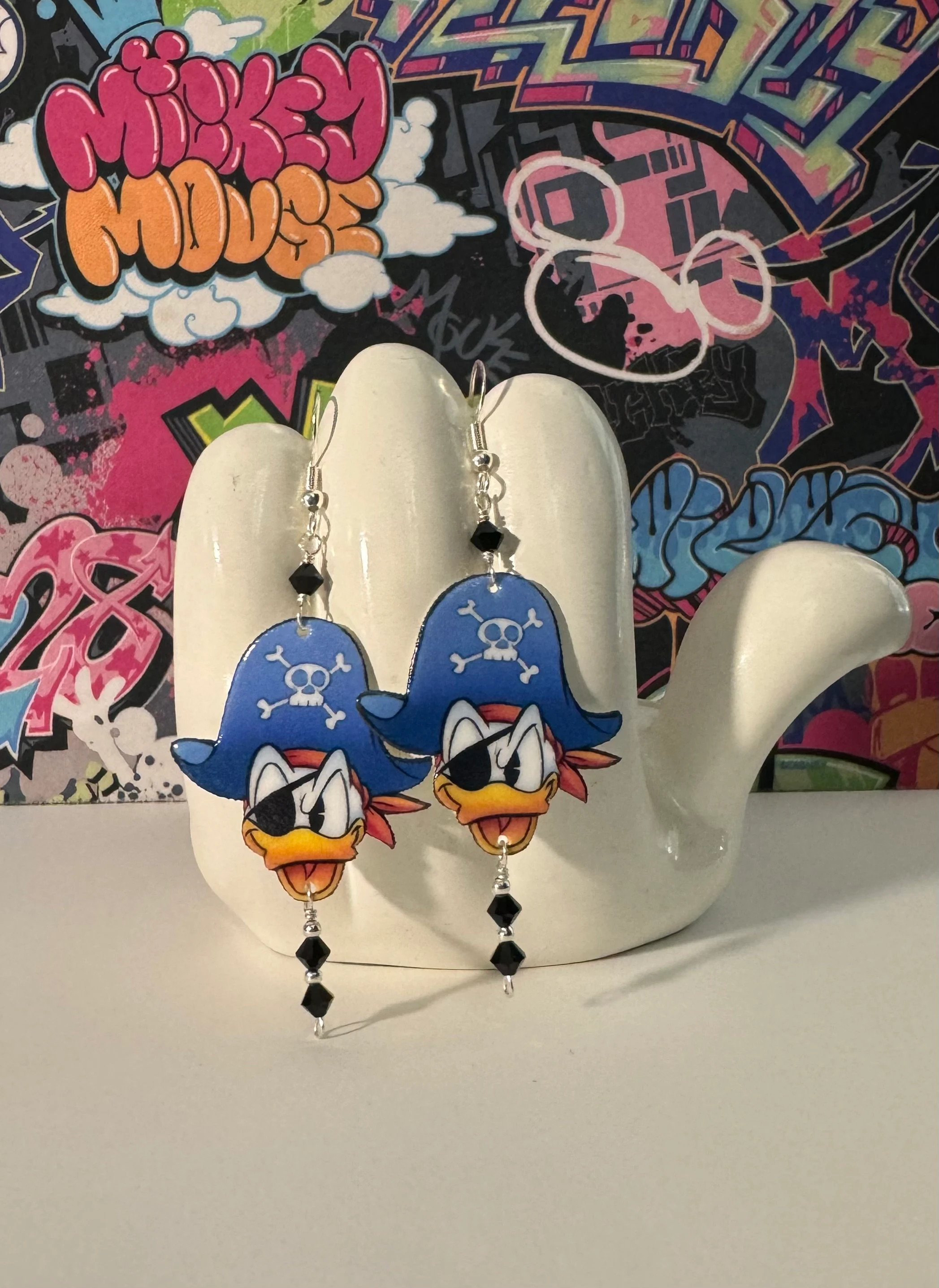 Donald Duck Pirate Dangle Earrings | Etsy (Global)