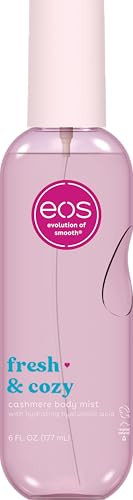 eos Cashmere Body Mist, Fresh & Cozy, Body Spray for Women, Hair Mist, Moisturizing, Hyaluronic Acid, Glycerin, Vegan, Cruelty-free, 6 fl oz | Amazon (US)
