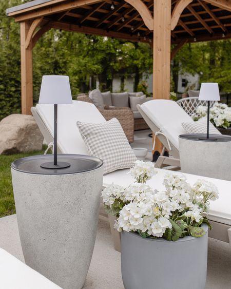 The easiest DIY side table using a planter and pizza sheet, outdoor decor, outdoor side table, outdoor solar lamp

#LTKhome #LTKfindsunder50 #LTKSeasonal