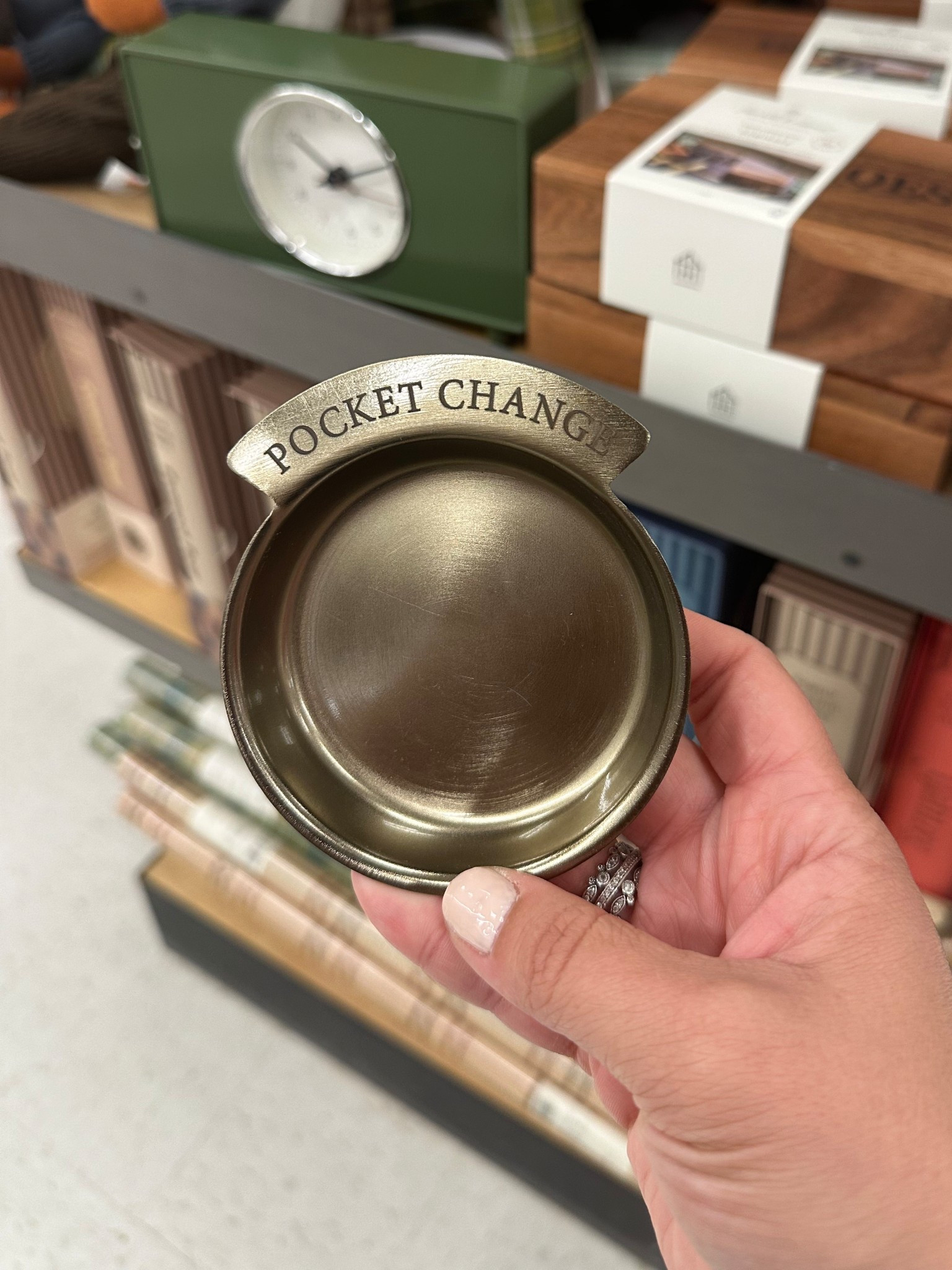 A cute little dish for your pocket change so it’s not all over the place and easy to find .

#LTKFamily #LTKHome #LTKFallSale