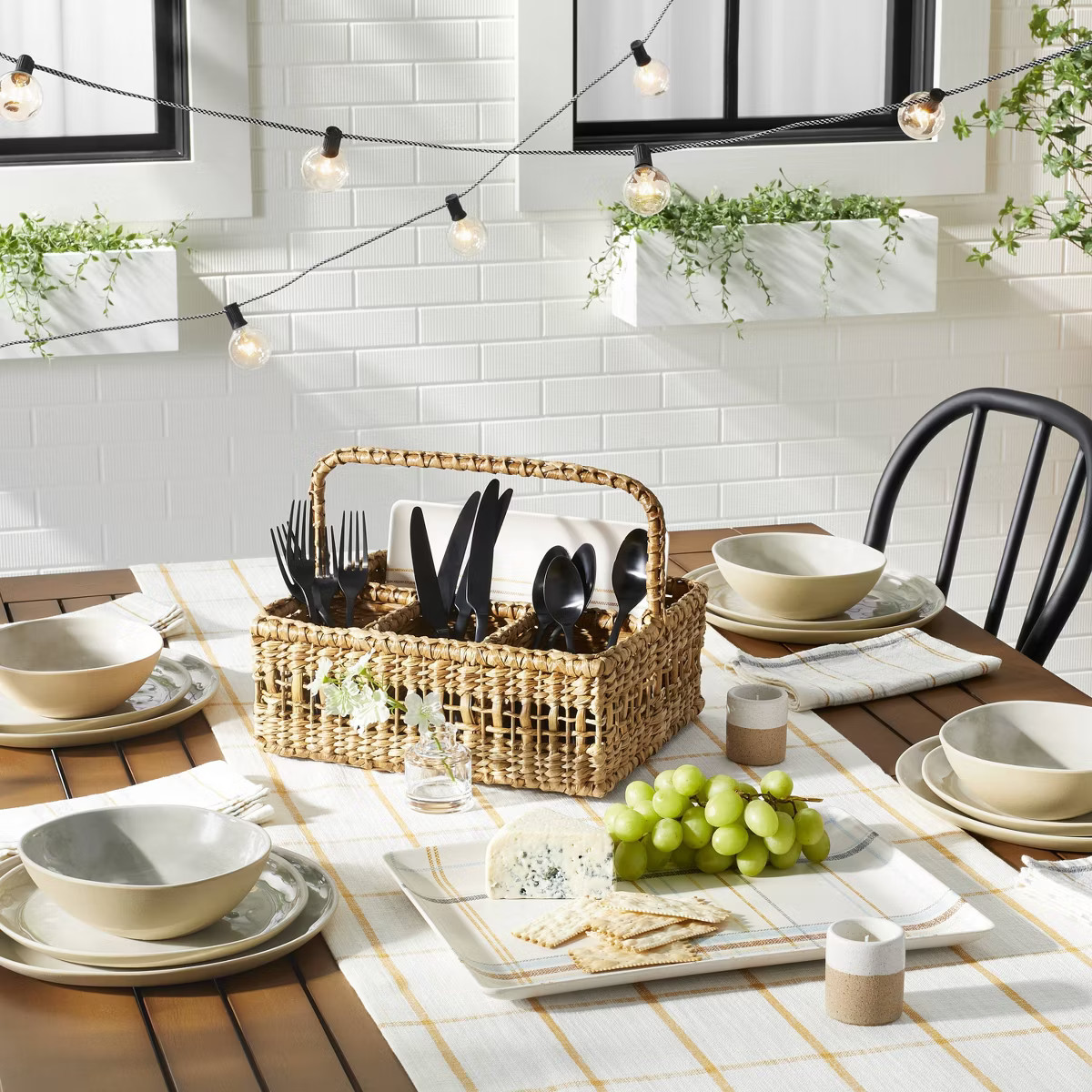 11" Tonal Melamine Dinner Plate Natural/Cream - Hearth & Hand™ with Magnolia | Target